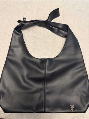 Black Victoria secret Shoulder Bag with Gold Accent
